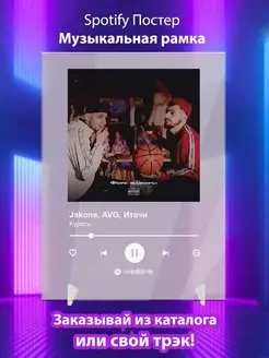 Spotify постер Jakone AVG карточки Плакат Jakone AVG картина