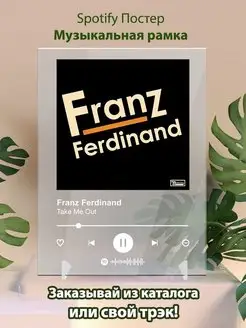 Spotify постер Franz Ferdinand карточки. Плакат картина