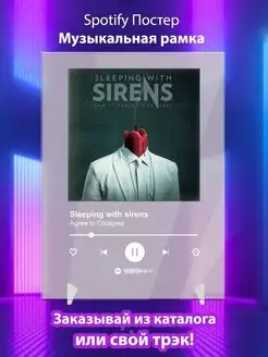 Spotify постер Sleeping with sirens карточки. Плакат картина