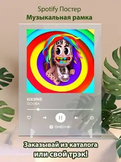 Спотифай постер 6IX9INE карточки. Плакат 6IX9INE картина