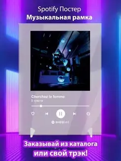 Spotify постер Cherchez la femme карточки. Плакат картина