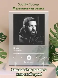 Спотифай постер Drake карточки. Плакат Drake картина