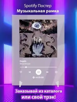 Spotify постер Death карточки. Плакат Death картина