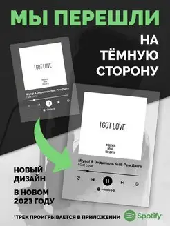 Spotify постер карточки. Плакат картина