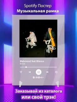 Spotify постер Mahmood feat Blanco карточки. Плакат картина