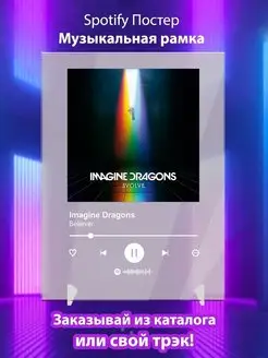 Spotify постер Imagine Dragons карточки. Плакат картина