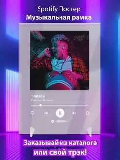 Spotify постер Элджей карточки. Плакат Элджей картина