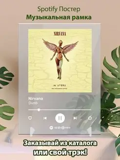 Спотифай постер Nirvana карточки. Плакат Nirvana картина