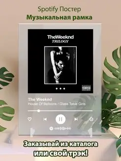 Spotify постер The Weeknd карточки Плакат The Weeknd картина