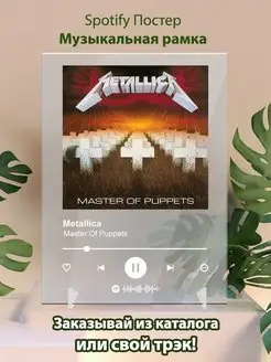 Спотифай постер Metallica карточки. Плакат Metallica картина