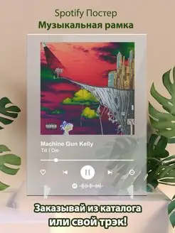 Spotify постер Machine Gun Kelly карточки. Плакат картина