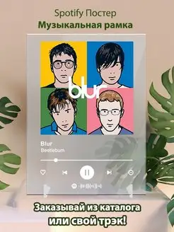 Спотифай постер Blur карточки. Плакат Blur картина