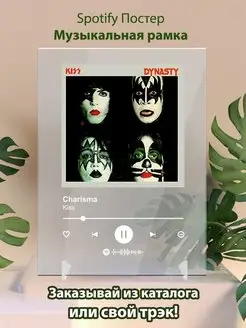 Spotify постер Kiss карточки. Плакат Kiss картина