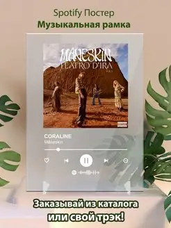 Спотифай постер Maneskin карточки. Плакат Maneskin картина