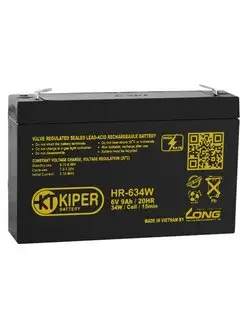 Аккумуляторная батарея Kiper HR-634W F2 6V 9Ah