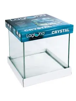 Аквариум для рыбок "Crystal", 15л, черный, 250*250*250мм