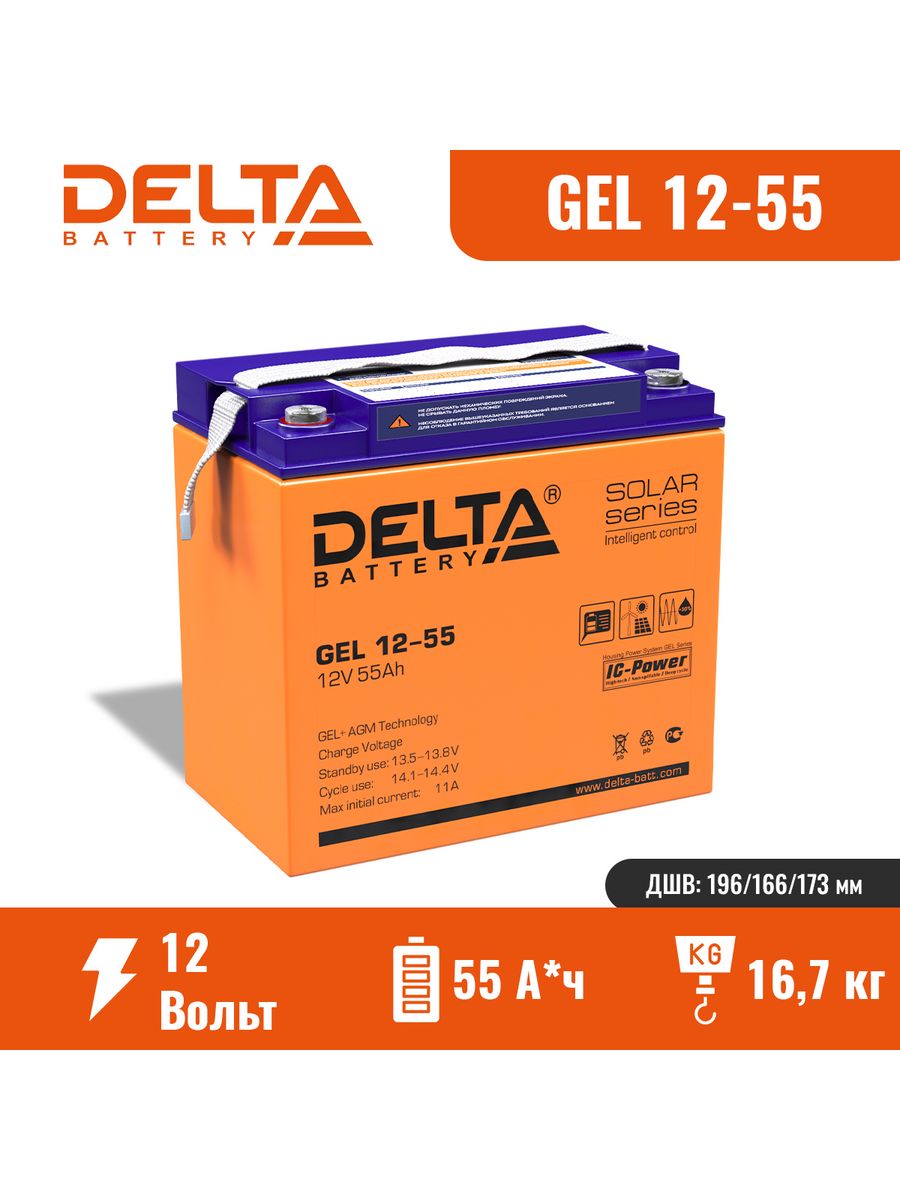 Аккумулятор delta gel. Delta Gel 12-55 Solar Series. Delta Battery logo.