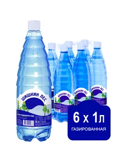 Вода газированная, пэт 1л х 6шт