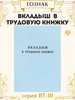 Вкладыш в трудовую книжку РФ бренд Гознак продавец Продавец № 1176091