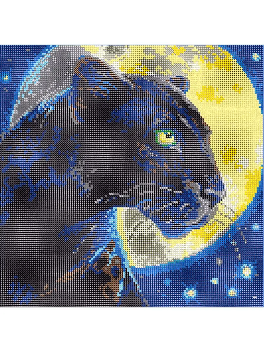 Набір для вишивання Кіт 10513 Чорна пантера 1