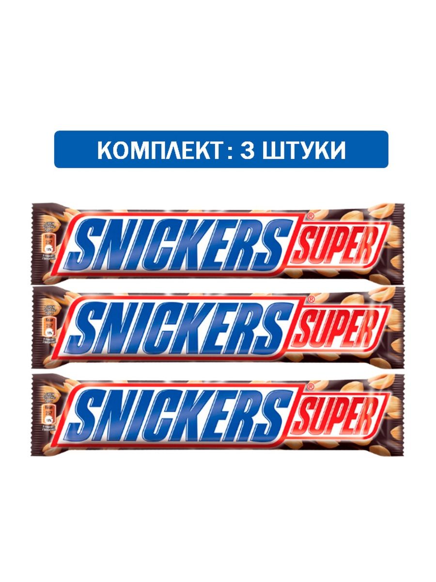 Батончик snickers super, 80 г