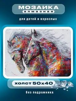 Алмазная мозаика 50х40 без подрамника