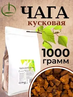 Чага березовая, 1 кг, кусковая