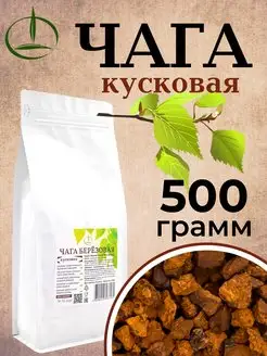 Чага березовая, 500 гр, кусковая