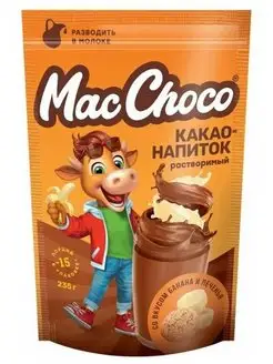 Какао-напиток MacChoco банан-печенье 235г