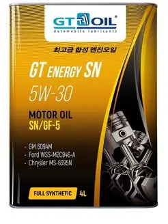 Моторное масло GT Energy SN SAE 5W30 4л. синт