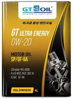 Масло моторное GT Ultra Energy, SAE 0W-20, API SN GF-5, 4л