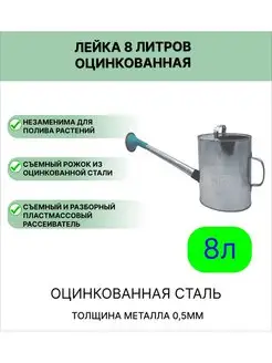 Лейка оцинкованная садовая