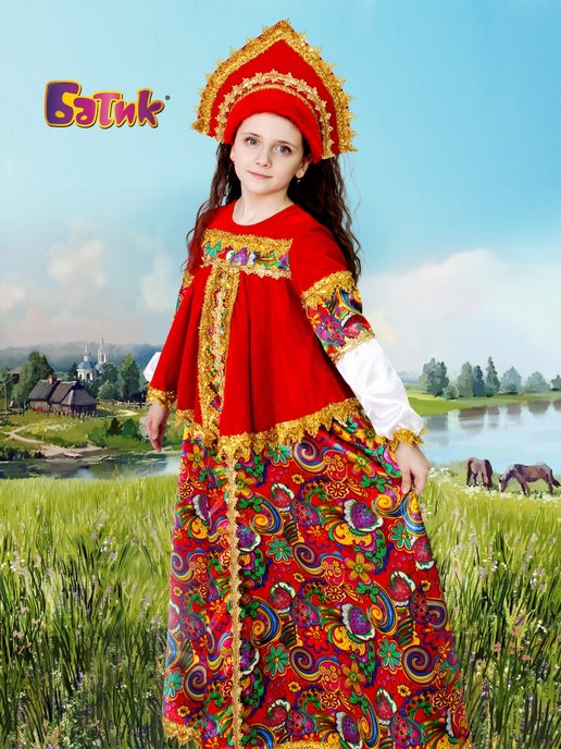 Русский народный костюм для девочки 