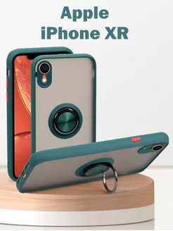 Чехол для Apple iPhone XR с кольцом защита камеры