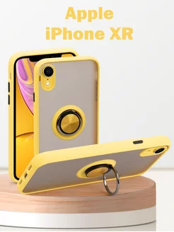 Чехол для Apple iPhone XR с кольцом защита камеры