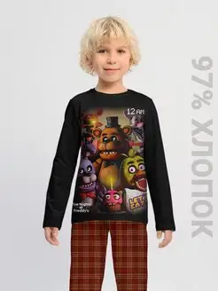 Пижама хлопковая с лонгсливом Фнаф FNAF