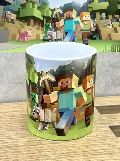 кружка керамическая по игре майнкрафт minecraft