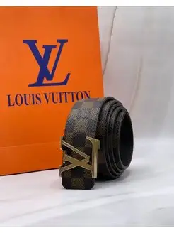 Ремень брендовый кожаный Louis Vuitton