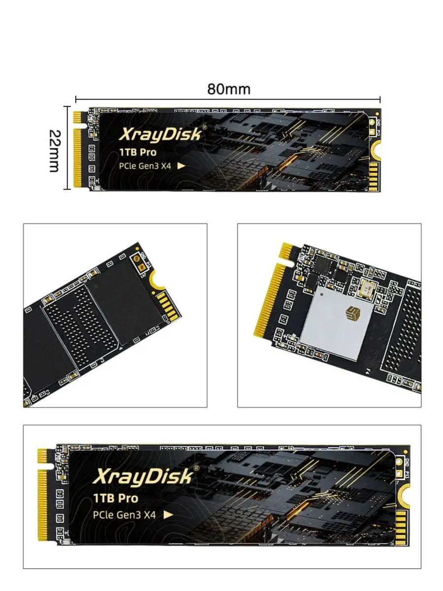 新品 XrayDisk M.2 NVMe SSD 1TB PCIE 3.0
