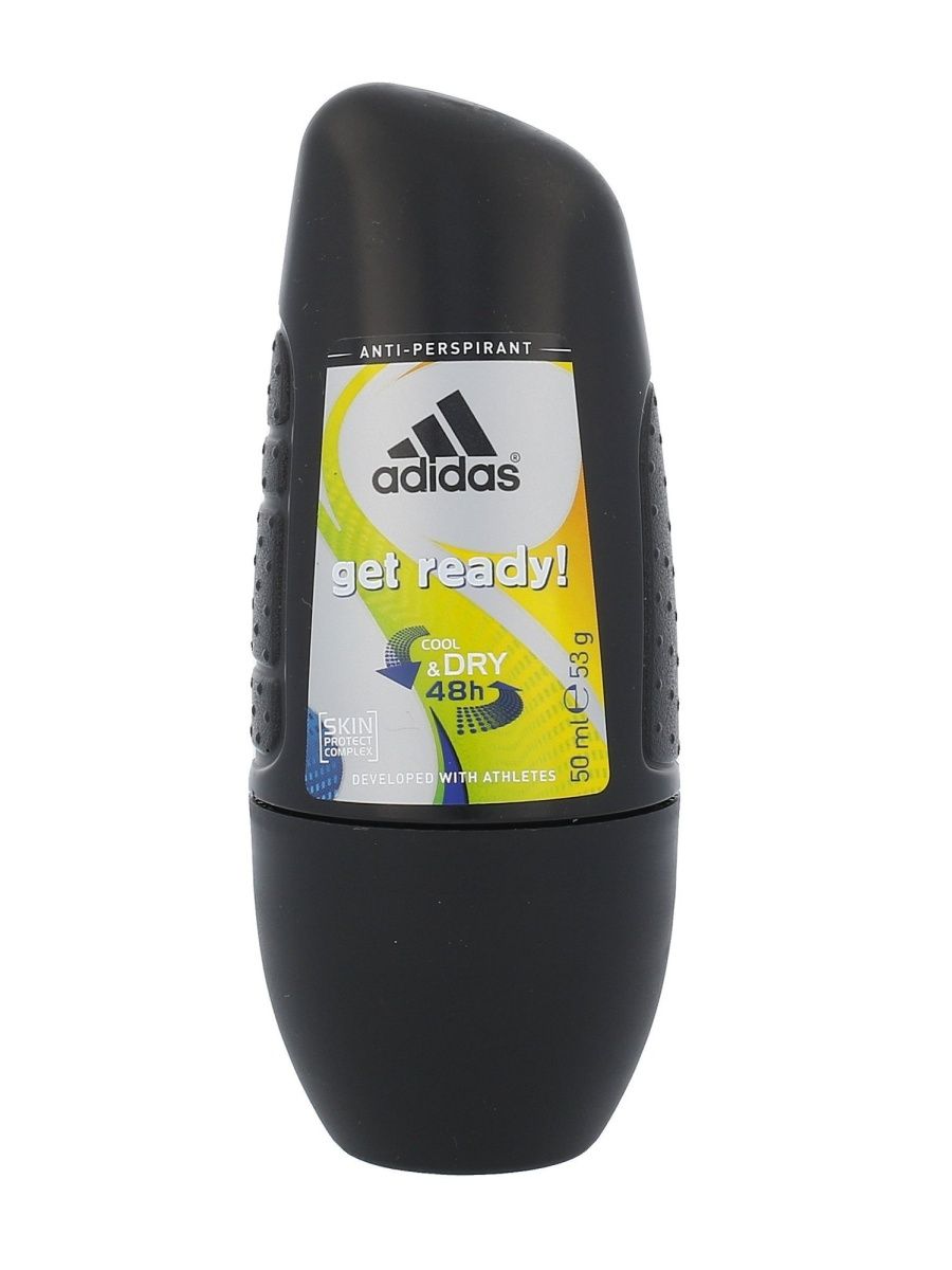 Get ready for him. Adidas Anti Perspirant 50 ml. Дезодорант адидас мужской шариковый. Adidas get ready дезодорант шариковый. Адидас гет реди дезодорант.