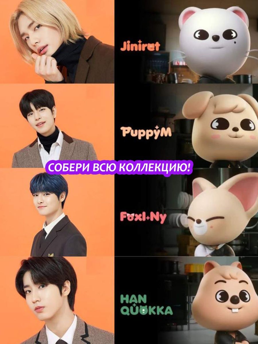 Имена игрушек stray kids. SKZOO Минхо. Stray Kids SKZOO персонажи. Stray Kids игрушки.