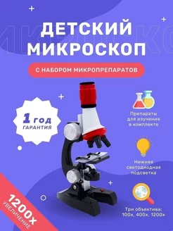 Микроскоп с микропрепаратами