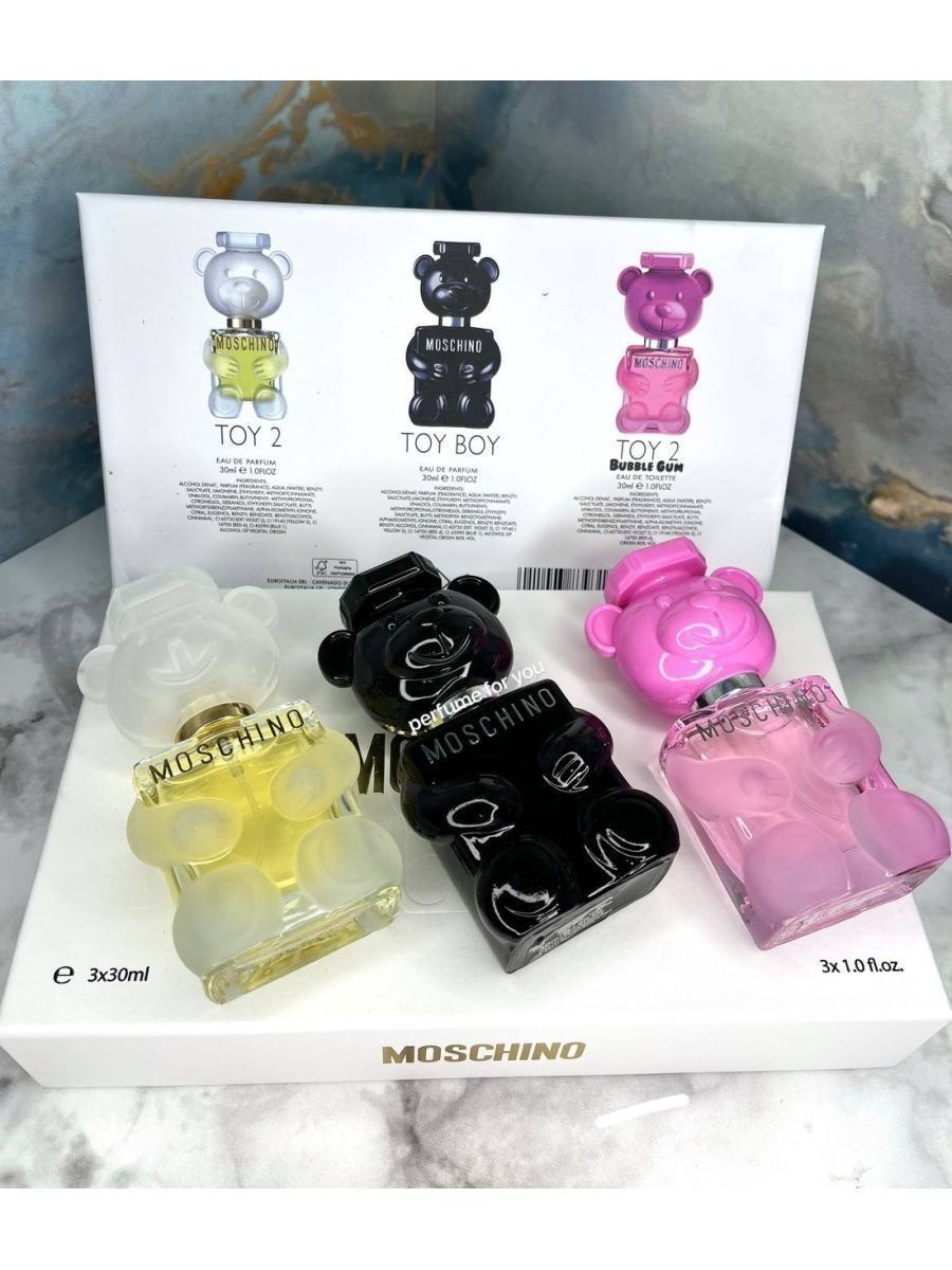 Moschino подарочный набор toy 2. Москино набор миниатюр 4×30 мл.