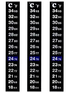 Термометр самоклеящийся 18-34 градуса - 3 штуки
