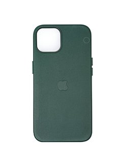 Iphone 13 leather case green