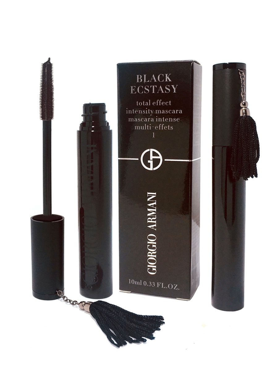 Тушь black black. Giorgio Armani тушь Ecstasy. Тушь для ресниц Giorgio Armani Black Ecstasy. Тушь Giorgio Armani Black Ecstasy с кисточкой. Тушь Гиоргио Армани.