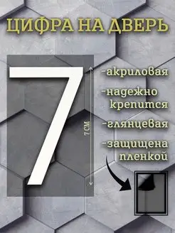 Цифры на дверь, номер на входную дверь, номерной знак