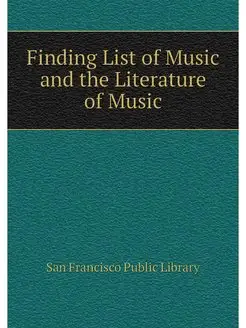 Finding List of Music and the Literat