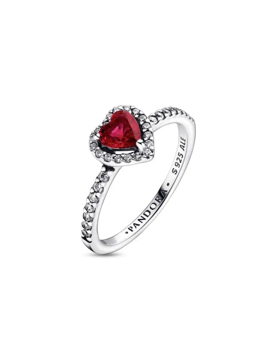 Кольцо «Возвышенное красное сердце» PANDORA 145407814 купить за 2 540 ₽ в интернет-магазине Wildberries