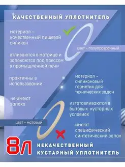 Силиконовый уплотнитель афганский казан 8л